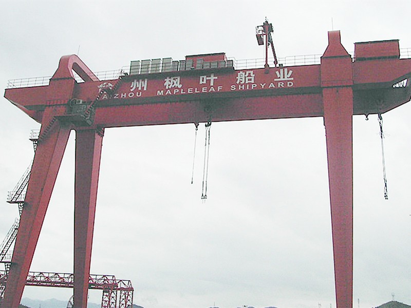 造船门机台州枫叶船业150T造船门机